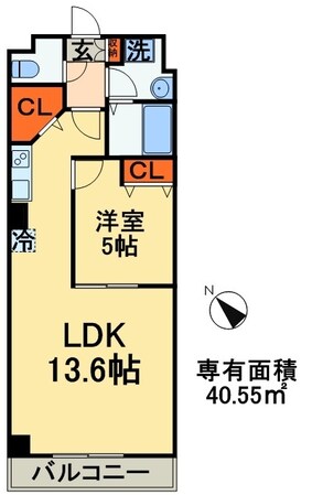 稲毛海岸レジデンスの物件間取画像